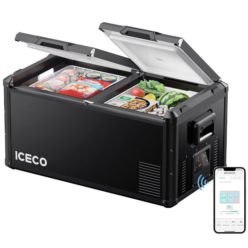 ICECO VL90ProD Dual Zone Portable Fridge Freezer – 90L