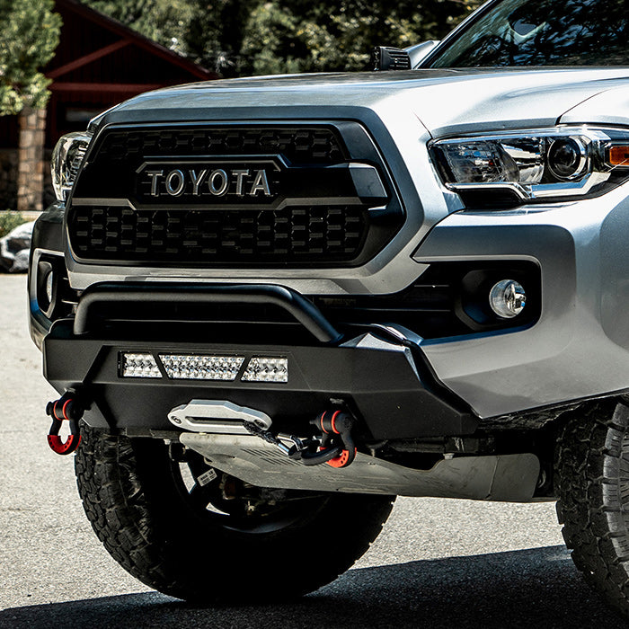 BODY ARMOR 4X4 2016-2023 TOYOTA TACOMA HILINE BUMPER HIGH CLEARANCE SIDE  WINGS