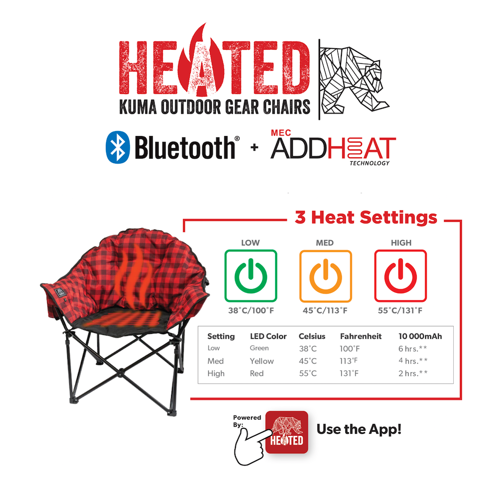 KUMA Outdoor Gear Heated Lazy Bear Chair