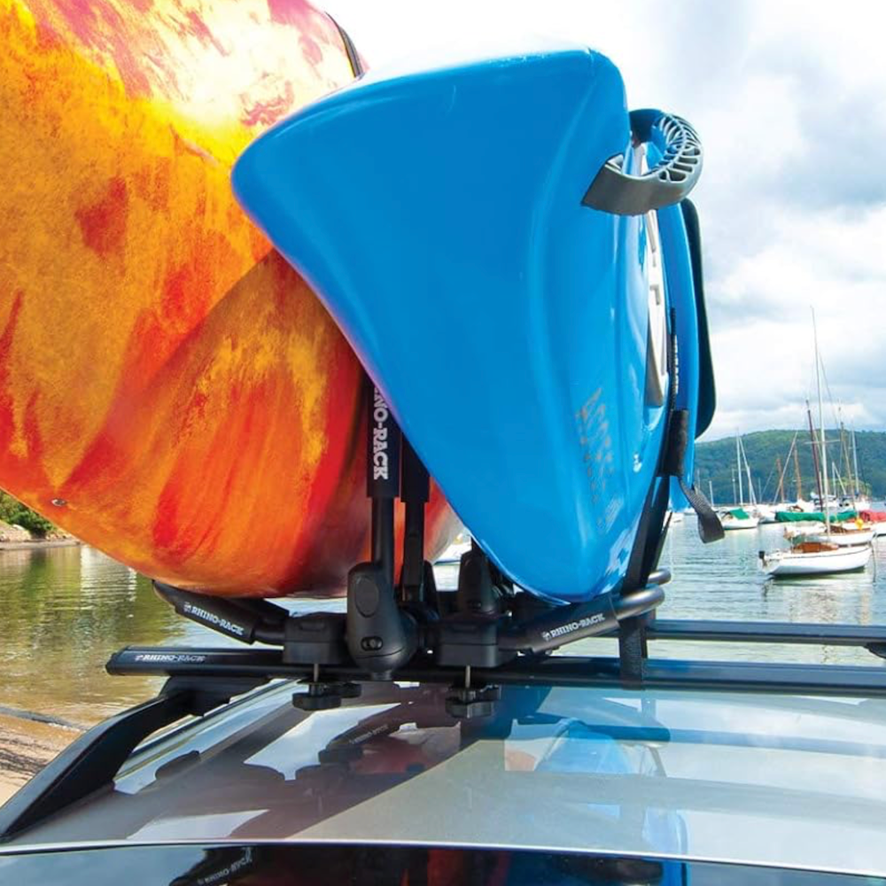 Kayak Jay Rack Rhino-Rack Folding J-Style Kayak Carrier | Limited-Time Discount