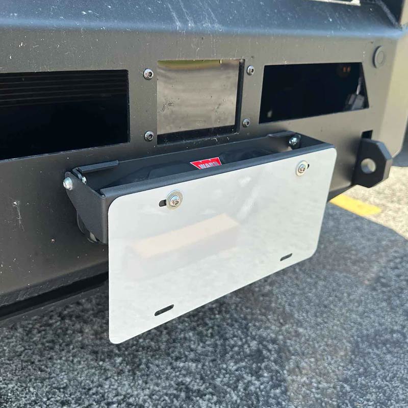 Plate Racking Flip Flip Up Front License Plate Holder - Hawse Fairlead