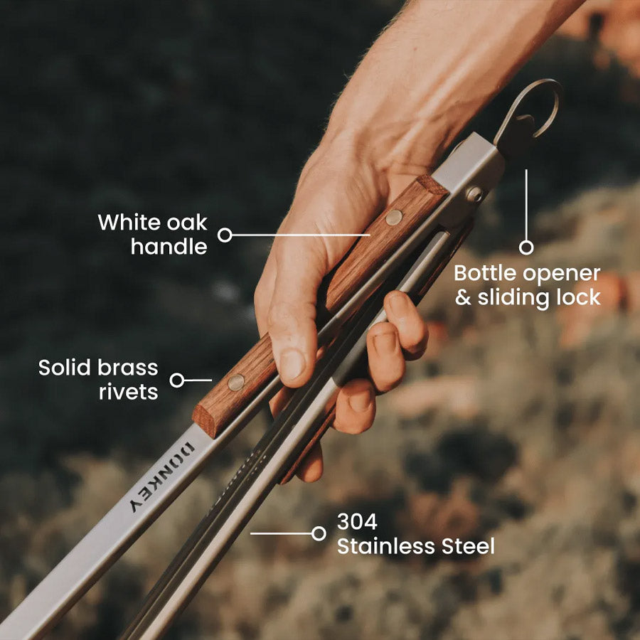 Donkey Long Tong 32 inch fire tong
