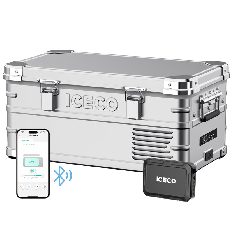 ICECO APL20 Aluminum Fridge Freezer – 20L (21QT)
