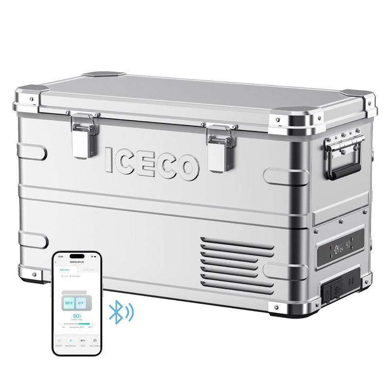 ICECO APL35 Dual Zone Aluminum Fridge Freezer – 35L (37QT)