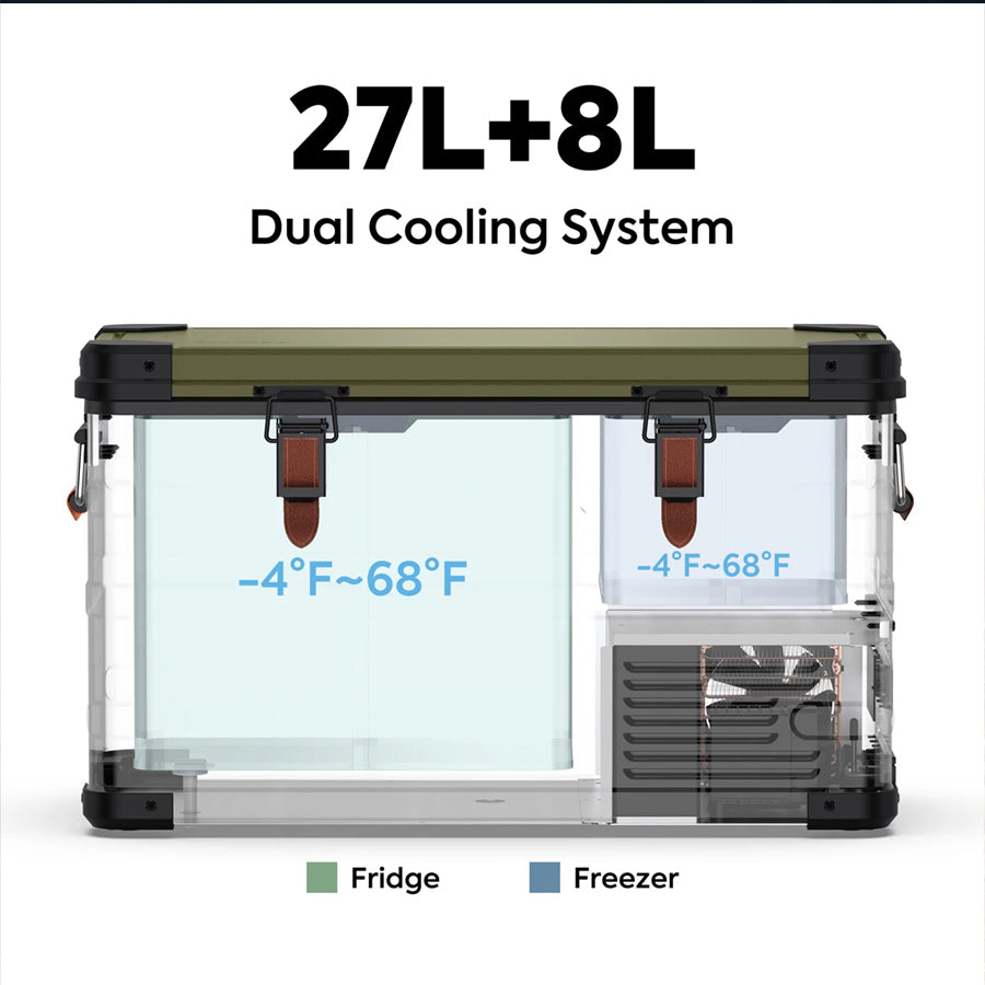 ICECO x Jeep® APL35 Limited Edition Dual Zone Fridge Freezer - 35L