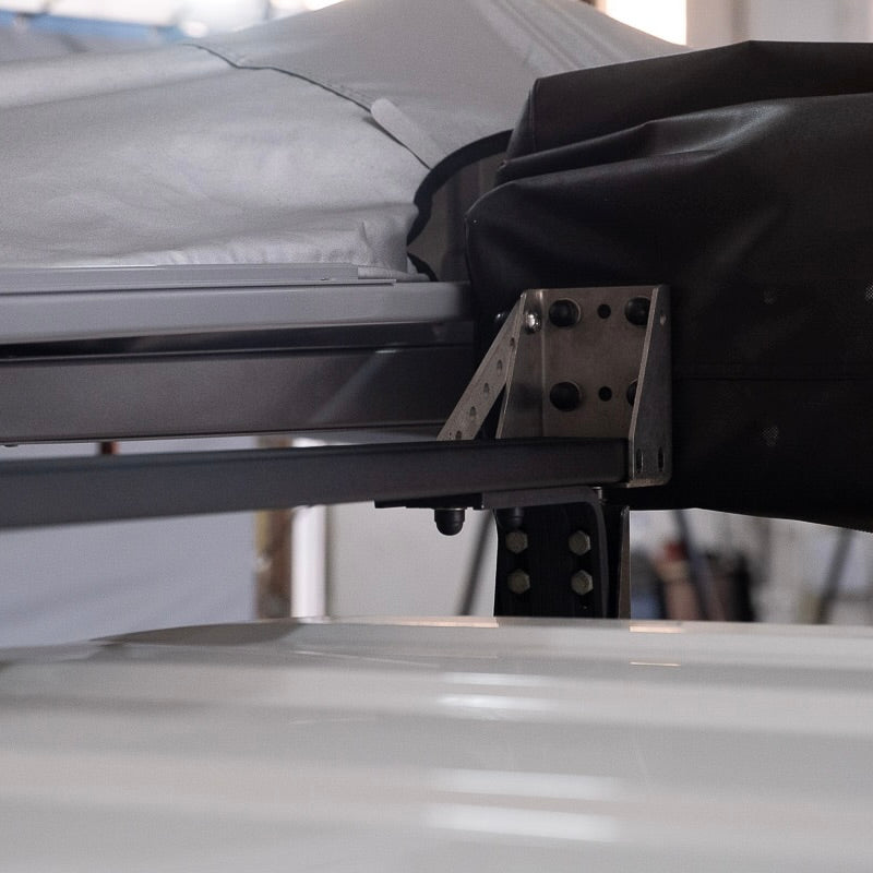 Alu-Cab 2 metre 270 degree Shadow Awning installed on an overland vehicle