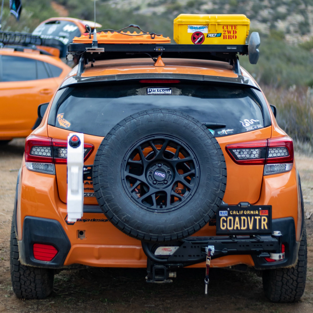 Trail Swing Hitch Mounted Spare Tire Carrier