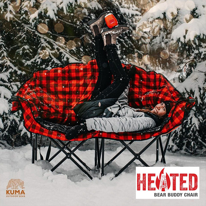 Kuma Outdoor Gear Bear Buddy/Sedia doppia con borsa per il trasporto, Ultimate Portable Luxury Outdoor Double Camping Chair per glamping, sport e avventure all'aperto (Sierra/nero Kuma Outdoor Gear Bear Buddy/Sedia doppia con borsa per il trasporto, Ultimate Portable Luxury Outdoor Double Camping Chair per glamping, sport e avventure all'aperto (Sierra/nero